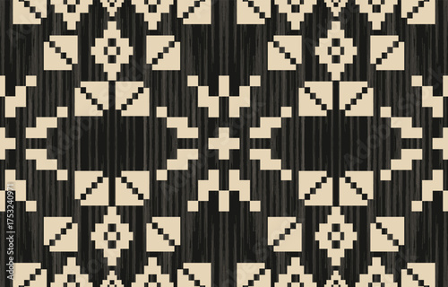 Geometric ethnic pattern seamless, Native American ethnic design, Southwestern decor design for background ,curtain, carpet, wallpaper, clothing, wrapping, Batik, vector illustration.