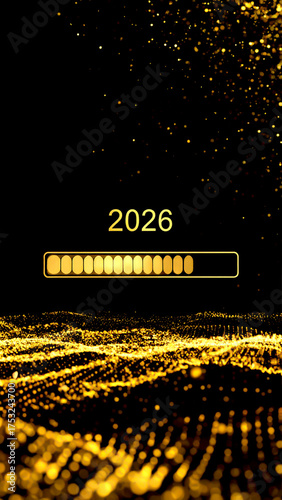 Countdown Jahr 2026 Silvester Neujahr