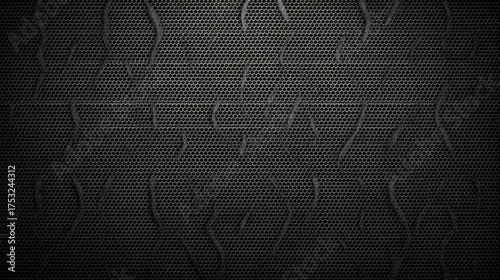 Industrial pattern design abstract digital art modern style close-up view textured surface for visual impact
