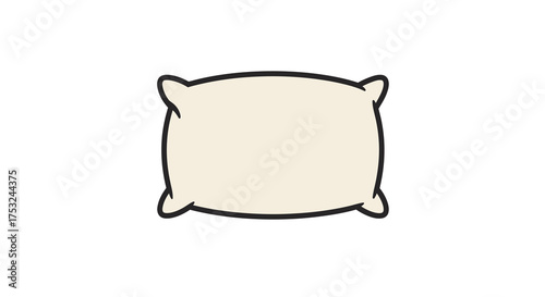 Cozy minimal pillow design in clean line style for home decor and comfort
