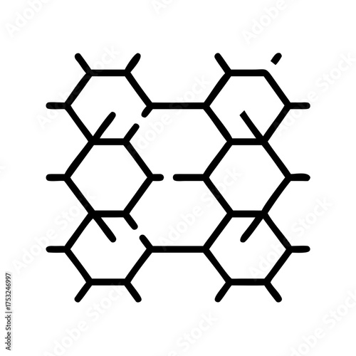 Honeycomb structure representing connectivity