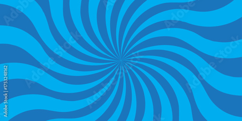 Sunburst Modern retro vintage sunrise sunbeam element spiral striped. Spiral starburst and striped pattern abstract geometric retro sunrays line wavy texture.	