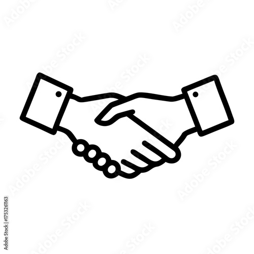 Sealed agreement a handshake symbolizing partnership, trust, and collaboration, , representing business deals and mutual success