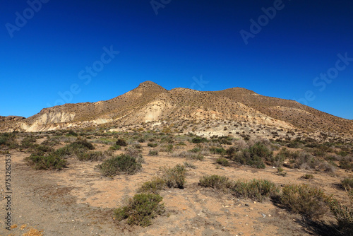 Berge in der Tabernas Wüste, Provinz Almería, Andalusien, Spanien