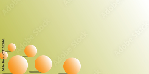 Abstract background with a gradient of yellow and orange. The background features smooth, overlapping circular shapes in yellow and orange. Minimal abstract circles vector gradient background