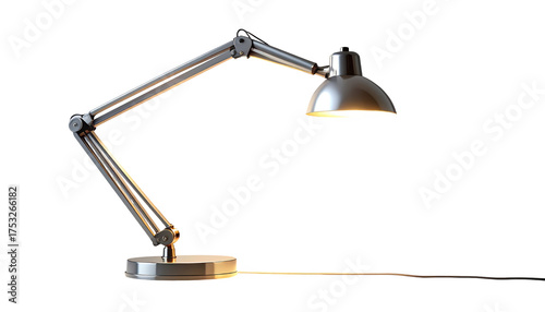 Modern desk lamp illuminates workspace with adjustable design
