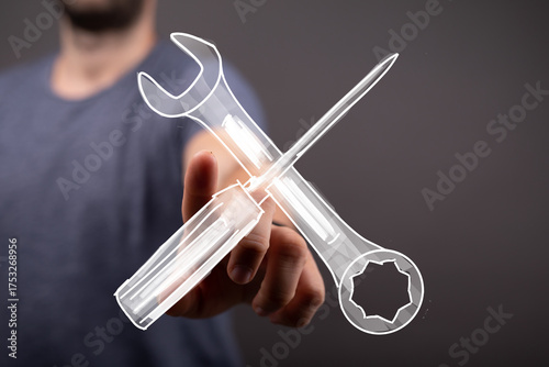 Digital illustration of a h...