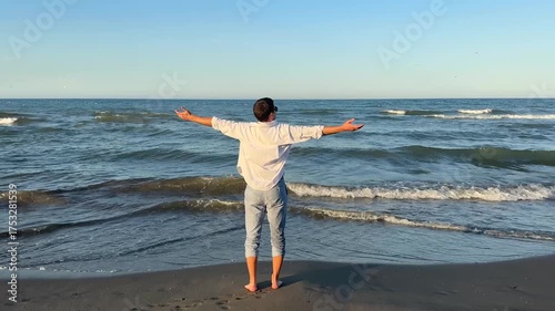 woman on the beach