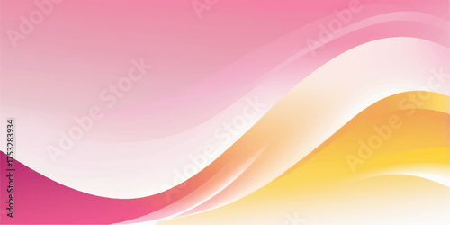 Abstract wave design vector illustration with colorful pink, purple, and orange lines creating a dynamic light curve backdrop pattern
