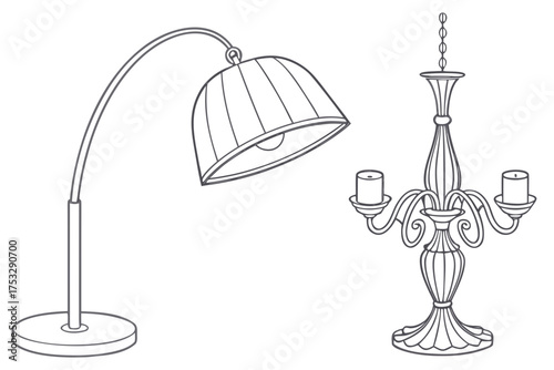 Interior lamps set