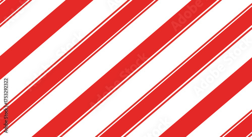 Bright red and white diagonal stripes seamless pattern abstract background texture vector