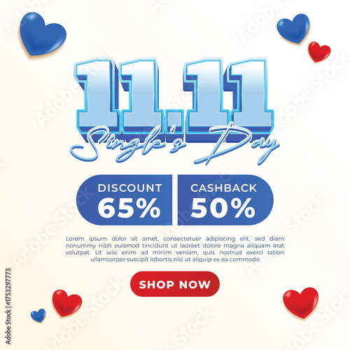 11.11 Single's Day Mega Sale with Discounts and Cashback