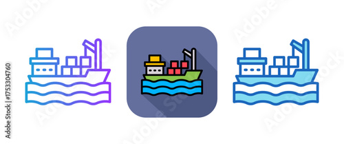Cargo Ship multiple icon