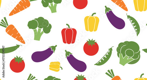 Assorted fresh healthy vegetables collection organic food nutrition ingredients variety vector