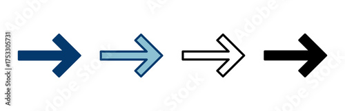 Arrow icon vector isolated on white background. Arrow symbol. Arrow vector icon