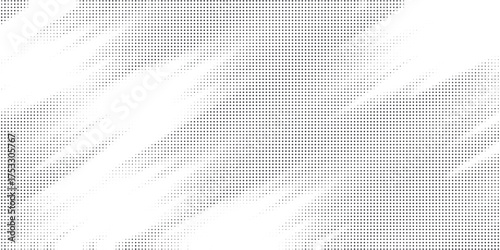 Grunge halftone gradient background. Faded grit noise texture. White and black sand wallpaper. Retro pixelated backdrop. Anime or manga style comic overlay. Vector graphic design textured template