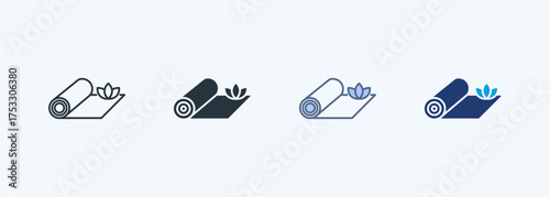 Yoga Mat Multiple Style Icon Collection