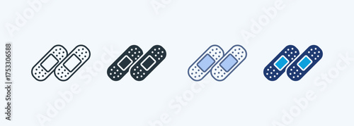 Plaster Multiple Style Icon Collection