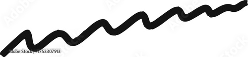 Grunge texture wavy brushstroke element