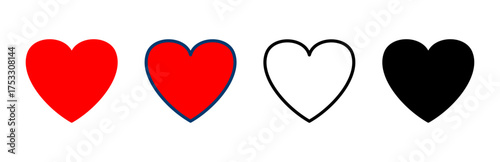 Heart icon vector isolated on white background. Heart vector icon. Like icon vector. Love Free Download Heart icon vector isolated on white background. Heart vector icon. Like icon vector. Love - GFXLoad