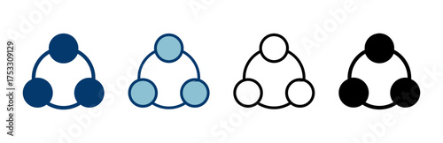 Share icon vector isolated on white background. Share vector icon