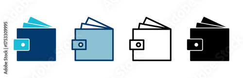 Wallet Icon vector isolated on white background. money wallet icon