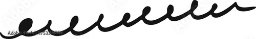 Scribble doodle curvy twisted underline