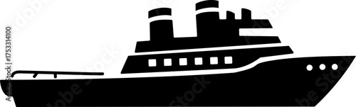 silhouette of a ship illustration