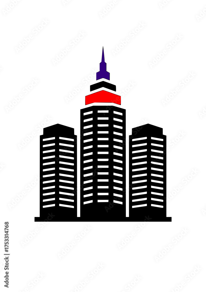 Fototapeta premium Building Icon. 