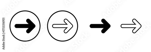 Arrow icon logo design. Arrow sign and symbol for web design.