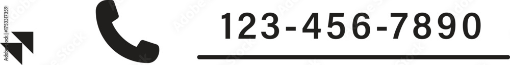 Naklejka premium phone icon set, Telephone call sign, Contact us, Vector illustration