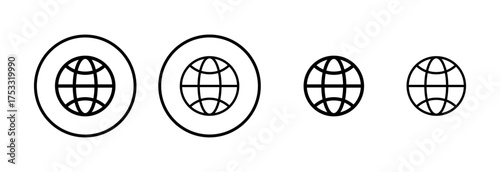 Web icon logo design. go to web sign and symbol. web click icon. Global search icon