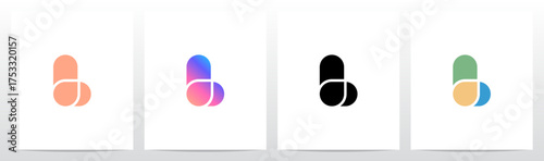 Rounded Rectangle Cross Overlap Lines Cutting Letter Initial Logo Design L