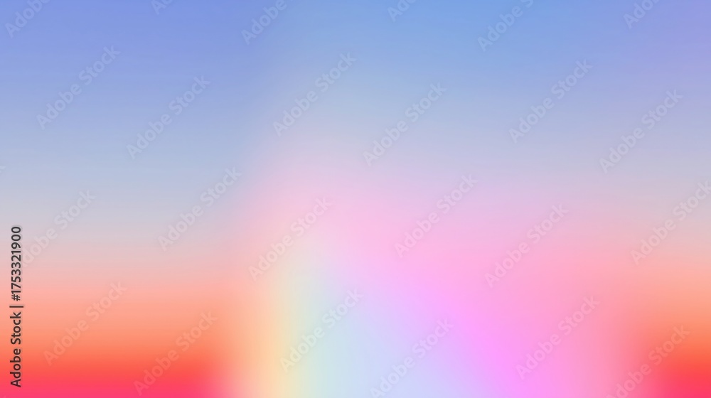 Naklejka premium Abstract Gradient Background with Soft Pink Blue Orange Red Hues, Ideal for Wallpaper, Poster, Banner Showcasing Minimalist Modern Art and Dreamy Aesthetic