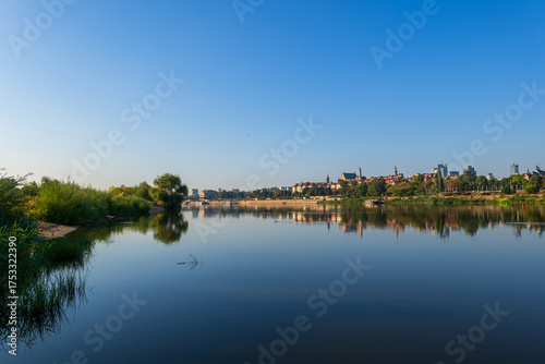 Vistula River In Warsaw, Poland