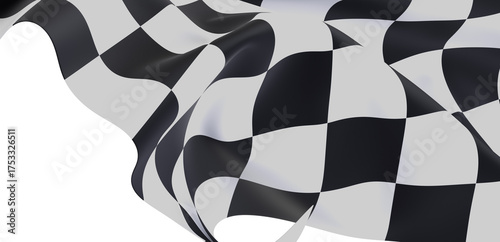 High-quality checkered flag...