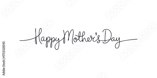 Happy Mother's Day handwritten lettering