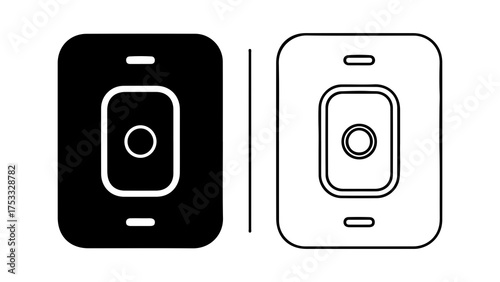 Smart home switch with transparent background