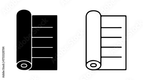 Wallpaper roll with transparent background