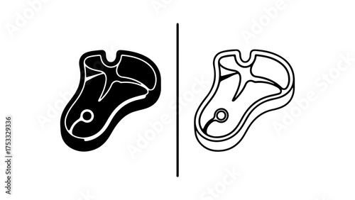 Steak cut with transparent background