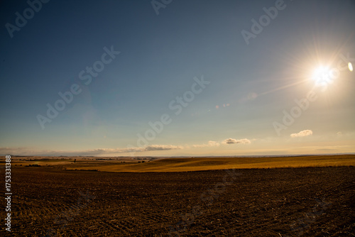 Landschaft in der Meseta am Jacobsweg