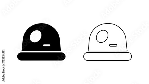 Astronaut helmet icon with transparent background