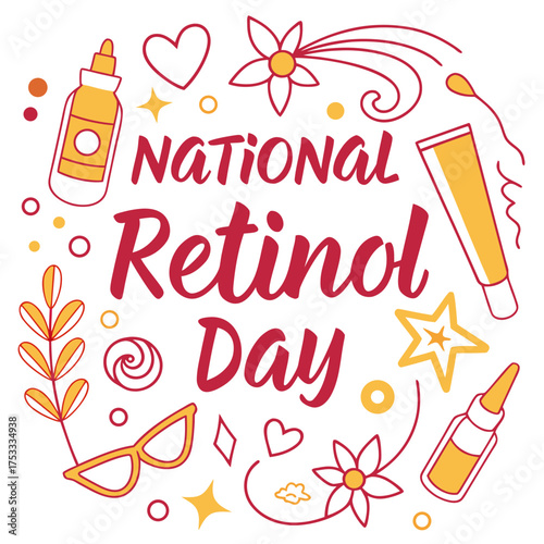 NATIONAL RETINOL DAY vector illustration