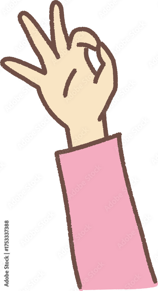 Obraz premium 손동작 일러스트