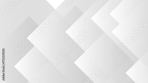 Abstract geometric white and light gray background with overlapping rectangular and diagonal shapes. Subtle 3D layered effect. Clean, modern, and minimalist design with soft gradients and depth.