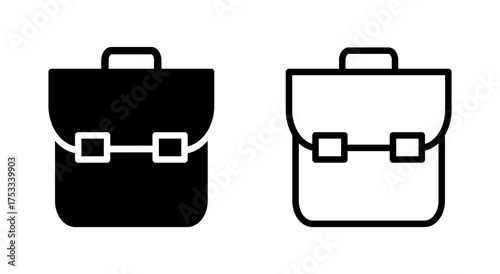 Briefcase icon symbol for apps and websites. suitcase sign and symbol. luggage symbol.