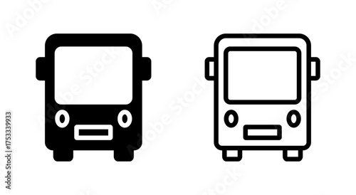 Bus icon symbol for apps and websites. bus sign and symbol