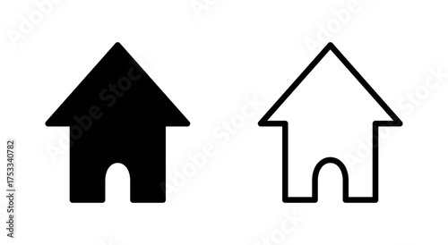 House icon symbol for apps and websites. Home sign and symbol