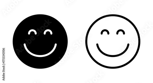 Smile icon symbol for apps and websites. smile emoticon icon. feedback sign and symbol