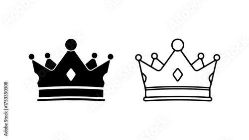 Crown icons with transparent background